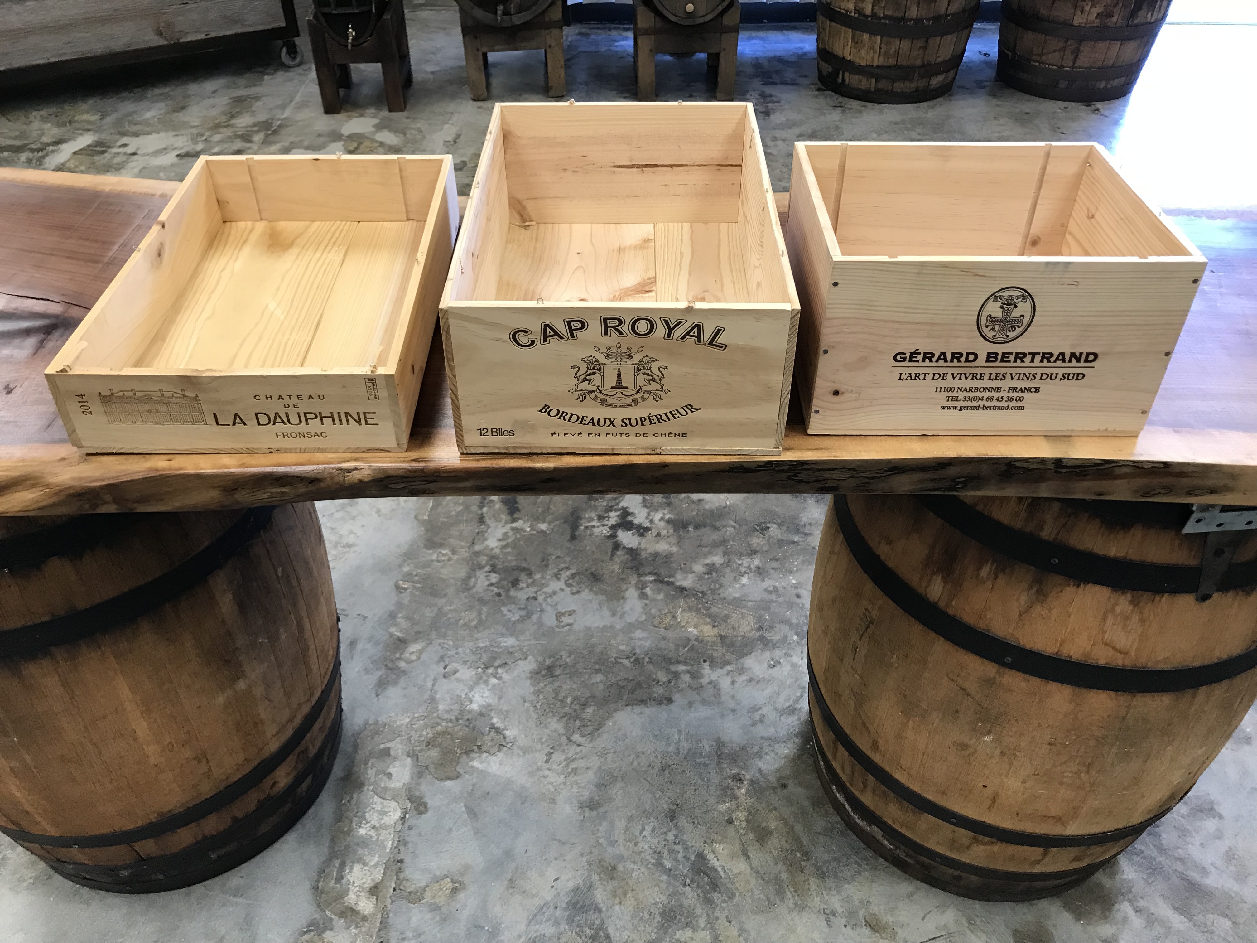 thumbnail image 2 of Single Vintage Wooden Wine Box Crate - Shabby Chic Storage - Upcycled/Used 2 of 5